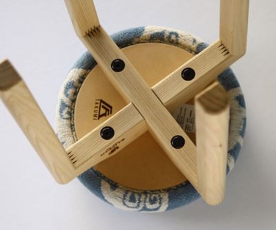 スツール　ヒツジ　ブルー