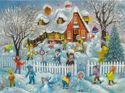 ＜ATELIER NIKI TIKI (Baby&Kids)＞【受注商品】＜セルマー社＞アドベントカレンダー　雪合戦