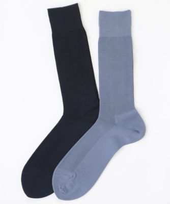 桐箱入りソックス２足ギフト　ＧＩＺＡ４５極細リブソックス　ＬＤＮ０１１／０１１