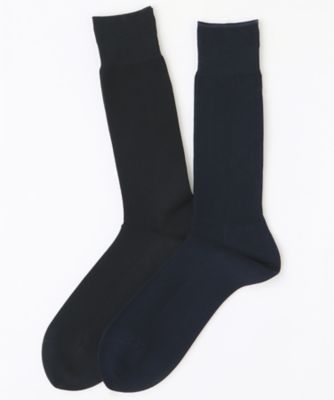 桐箱入りソックス２足ギフト　ＧＩＺＡ４５極細リブソックス　ＬＤＮ０１１／０１１