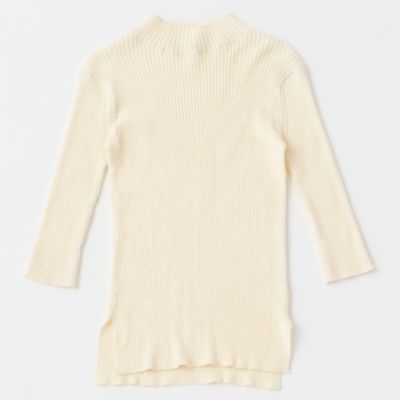 ＜GRANDMA MAMA DAUGHTER (Women)＞６分袖コットンリブニット