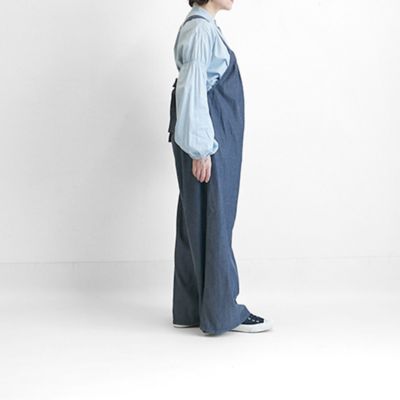 デニムバックリボンオールインワン