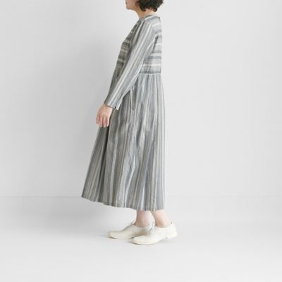 【Ｔｙｒｏｌｅａｎ　ｓｔｒｉｐｅｄ】ウエストタックワンピース