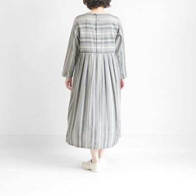 【Ｔｙｒｏｌｅａｎ　ｓｔｒｉｐｅｄ】ウエストタックワンピース