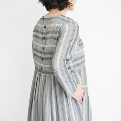 【Ｔｙｒｏｌｅａｎ　ｓｔｒｉｐｅｄ】ウエストタックワンピース