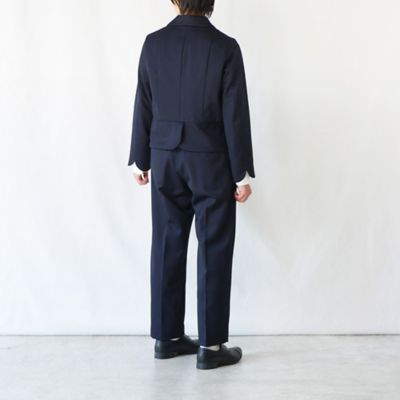 ウールギャバタックテーパードパンツ