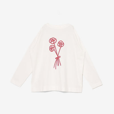 ＜GRANDMA MAMA DAUGHTER (Women)＞ＲＯＳＥ　Ｐｒｉｎｔ　Ｌ／Ｓ　ＴＥＥ