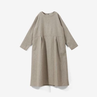 ＜GRANDMA MAMA DAUGHTER (Women)＞ホームスパンボックスタックワンピース