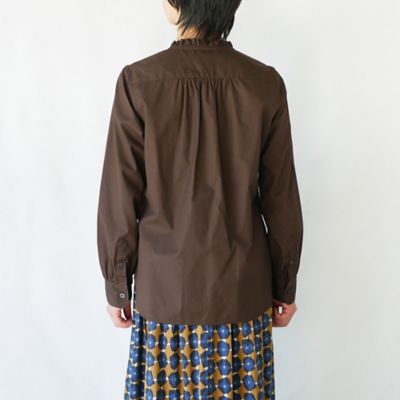 コーマブロードフリルシャツ