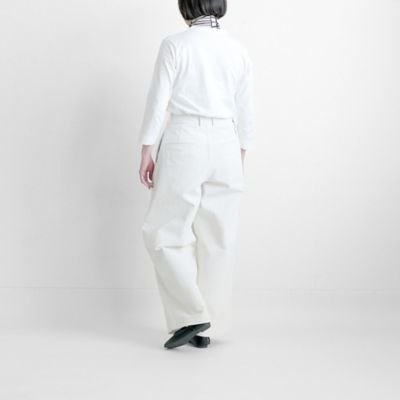 GRANDMAMAMA DAUGHTER タックワイドパンツ　ワイド ルーズツイルタックワイドパンツ | GRANDMA MAMA DAUGHTER