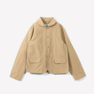 コットンリネンラウンドカラーショートジャケット | ファッション・服 