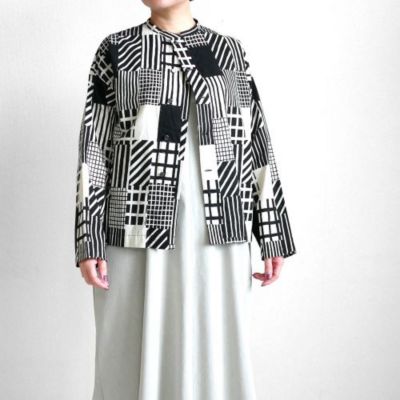 GRANDMA MAMA DAUGHTER グランマママドーター マオカラーH/Sシャツジャケット GS2514541 ROJIマオカラーシャツジャケット | GRANDMA MAMA DAUGHTER