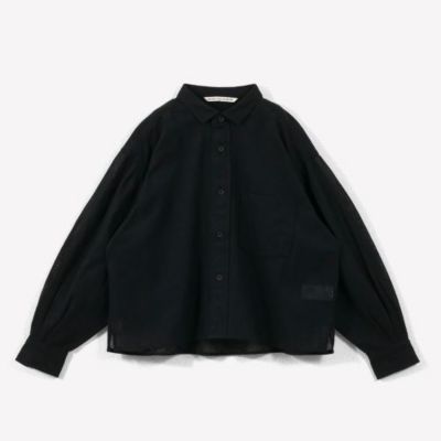 アンティークレースボリューム袖ショートシャツ