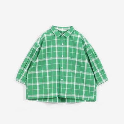 ＜GRANDMA MAMA DAUGHTER (Women)＞ＤｏｂｂｙＣｈｅｃｋバルーンスリーブシャツ