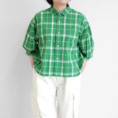 ＤｏｂｂｙＣｈｅｃｋバルーンスリーブシャツ