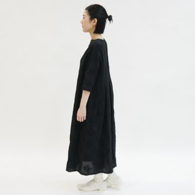 【ＨＡＮＡＫＡＮＭＵＲＩ】７分袖タックワンピース