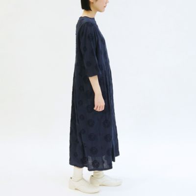 【ＨＡＮＡＫＡＮＭＵＲＩ】７分袖タックワンピース