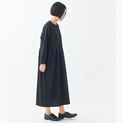 フロントクルミボタンタックワンピース