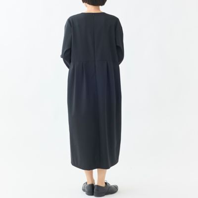 フロントクルミボタンタックワンピース