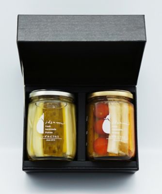 CONDIMENTO MEDITERRANEO/コンディメント・メディテラネオ 野菜のピクルス2種『セロリときゅうり・水なす和風mix』ギフトセット