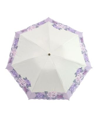 ☆【産直】紫陽花刺繍ミニ折りたたみ日傘 | 京都/シノワズリー