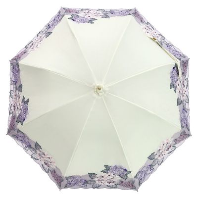 ★【産直】紫陽花オーガンジーカットワーク刺繍かわず張り　長日傘