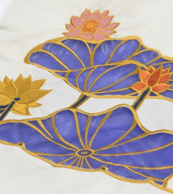 ★【産直】Ｋｉ－ｙａｎ　キーヤンカットワーク刺繍　トートバッグ　蓮花