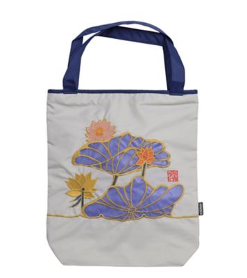 【新品未使用】KITH & KIN トートバッグ 刺繍デザイン ☆【産直】Ki－yan キーヤンカットワーク刺繍 トートバッグ