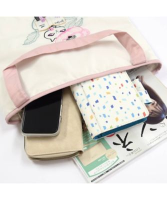 ★【産直】ｃｌｕｅ．　ネコ刺繍　防水・撥水トートバッグ