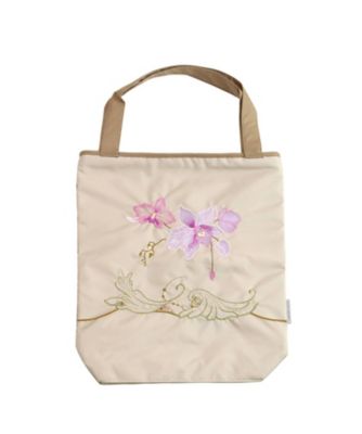 ☆【産直】蘭花オーガンジー刺繍 防水・撥水トートバッグ | 京都