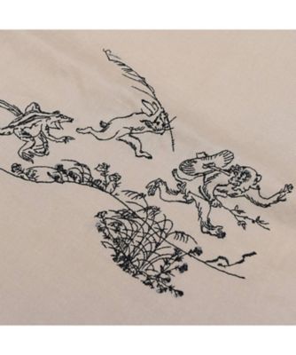 ☆【産直】鳥獣戯画モチーフ刺繍 防水・撥水トートバッグ | 京都