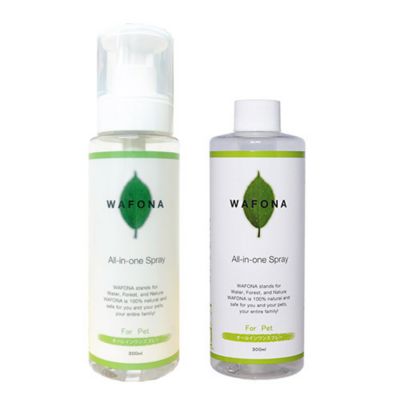 ＜Paddy by WAFONA＞ＷＡＦＯＮＡ　オールインワンスプレー　コットン専用ボトル　３００ｍｌ＋付替え３００ｍｌセット