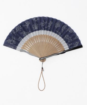 鳥獣戯画和紙扇