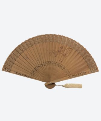 白檀　扇子 白檀扇子 インドネシア産白檀 檀香扇 XS111-03 21.4cm | 工芸