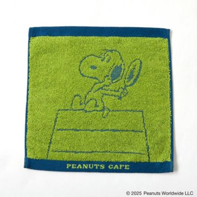 ＜PEANUTS Cafe (Women)＞ハンドタオル　グリーン