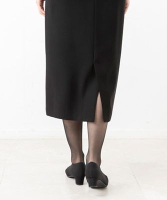 オンライン限定【オールシーズン・喪服・礼服・フォーマル】１つボタンノーカラージャケット×ハイネックロングワンピース
