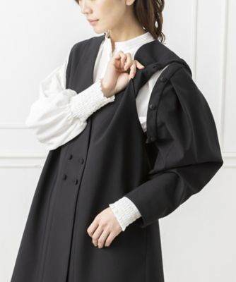 オンライン限定【ＣＡＲＥＴＴＥ　ｂｙ　ＹＯＣＯ　ＭＯＲＩＭＯＴＯ】２ｗａｙロングジャケット×タックパンツ（入卒・セレモニー・七五三）