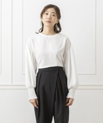 オンライン限定【ＣＡＲＥＴＴＥ　ｂｙ　ＹＯＣＯ　ＭＯＲＩＭＯＴＯ】ギャザー使いコンビブラウス（入卒・セレモニー・七五三）