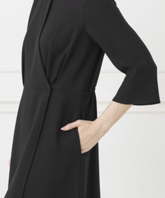 オンライン限定【オールシーズン・喪服・礼服・フォーマル】ノーカラーショートジャケット×前開きロングワンピース