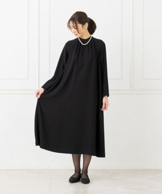 オンライン限定【オールシーズン・喪服・礼服・フォーマル】ラグランスリーブのブラックフォーマルワンピース | CARETTE (Women)/カレット  | 三越伊勢丹オンラインストア・通販【公式】