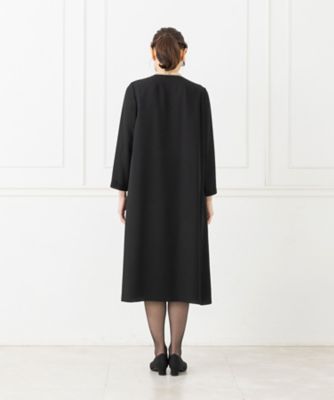 オンライン限定【喪服・礼服・フォーマル・春夏】タック使いのＡラインブラックフォーマルワンピース | CARETTE (Women)/カレット |  三越伊勢丹オンラインストア・通販【公式】