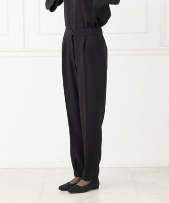 オンライン限定【オールシーズン・喪服・礼服・フォーマル】ロング丈ブラウス×パンツのセットアップスーツ