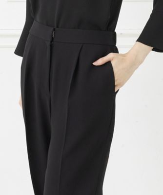 オンライン限定【オールシーズン・喪服・礼服・フォーマル】ロング丈ブラウス×パンツのセットアップスーツ