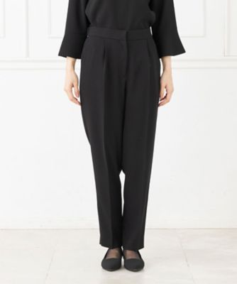 オンライン限定【オールシーズン・喪服・礼服・フォーマル】ロング丈ブラウス×パンツのセットアップスーツ