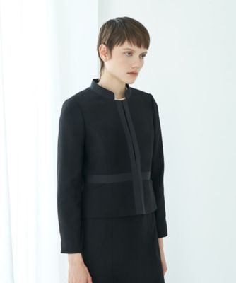 CARETTE (Women)/カレット 【HIROMI YOSHIDA BLACK】オンライン限定・グログラン使いスタンドカラージャケット×前開きワンピース