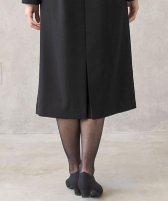 【ＨＩＲＯＭＩ　ＹＯＳＨＩＤＡ　ＢＬＡＣＫ】オンライン限定・グログラン使いスタンドカラージャケット×前開きワンピース