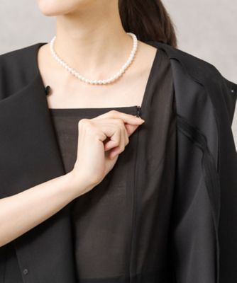 【ＨＩＲＯＭＩ　ＹＯＳＨＩＤＡ　ＢＬＡＣＫ】オンライン限定・グログラン使いスタンドカラージャケット×前開きワンピース