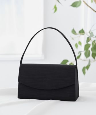 ＜CARETTE (Women)＞オンライン限定【喪服・礼服・フォーマル】米沢織生地を使ったブラックバッグ（日本製・専用袋付）