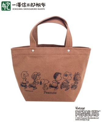 匿名配送【一澤信三郎帆布×PEANUTS】 スヌーピー in 銀座 一澤信三郎帆布×PEANUTS】コラボトートバッグ、「スヌーピー in