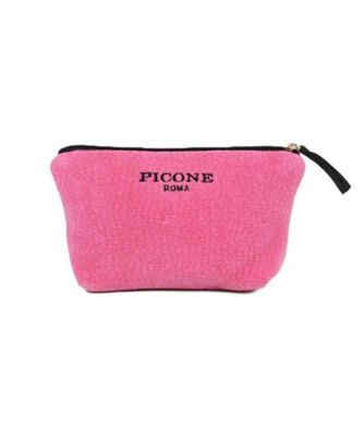 花柄シェニールポーチ　Ｐ３７０５０５